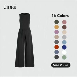 NWT Cider Black Sleeveless Romper